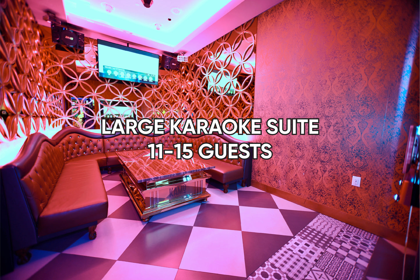 Reserve 11-15 Guest Large Karaoke Suite (Deposit)